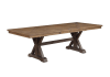 Pascaline 7 Piece Dining Room Set in Gray Fabric, Rustic Brown & Oak Finish by Acme - DN00702 - Image 3 of 0
