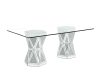 Noralie 7 Piece Dining Room Set in Mirrored & Faux Diamonds Finish by Acme - DN00722-70142 - Image 3 of 0