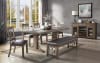 Raphaela 7 Piece Dining Room Set in Weathered Cherry Finish by Acme - DN00980 - Image 1 of 0