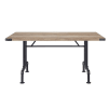 Edina 7 Piece Dining Room Set in Oak & Sandy Black Finish by Acme - DN01057 - Image 2 of 0