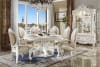 Versailles 5 Piece Round Table Dining Room Set in PU & Bone White Finish by Acme - DN01388 - Image 1 of 0