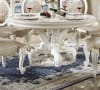 Versailles 5 Piece Round Table Dining Room Set in PU & Bone White Finish by Acme - DN01388 - Image 2 of 0