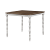 Bettina 5 Piece Counter Height Dining Set in Beige Fabric, Gray & Weathered Oak Finish by Acme - DN01439 - Image 2 of 0