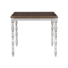 Bettina 5 Piece Counter Height Dining Set in Beige Fabric, Gray & Weathered Oak Finish by Acme - DN01439 - Image 3 of 0