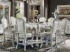 Dresden 5 Piece Counter Height Dining Set in Synthetic Leather & Bone White Finish by Acme - DN01705 - Image 1 of 0