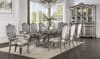 Ariadne 7 Piece Dining Room Set in Velvet & Antique Platinum Finish by Acme - DN02281 - Image 2 of 0