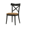 Hillary 7 Piece Dining Room Set in Brown Leather Aire, Walnut & Black Finish by Acme - DN02305 - Image 3 of 0