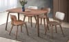 Casson 5 Piece Dining Room Set in White Boucle & Walnut Finish by Acme - DN02309 - Image 1 of 0
