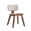 Casson 5 Piece Dining Room Set in White Boucle & Walnut Finish by Acme - DN02309 - Image 4 of 0