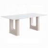 Kalam 7 Piece Dining Room Set in Light Grey and Natural Finish by Acme - DN02705 - Image 4 of 0