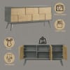 Blayde Server in Light Gray and Natural Finish by Acme - DN02868 - Image 5 of 0