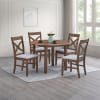 Ferris 5 Piece Round Dining Room Set in Brown Finish by Acme - DN03340 - Image 1 of 0