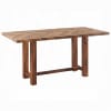 Gilsea 7 Piece Counter Height Dining Room Set in Brown Synthetic Leather and Brown Finish by Acme - DN03725 - Image 4 of 0