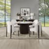 Clayten 5 Piece Round Dining Room Set in White Natural and Espreeso Finish by Acme - DN03950-DN03942 - Image 1 of 0