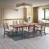 Mayah 7 Piece Dining Room Set in Gray Linen and Walnut Finish by Acme - DN04170-DN04171 - Image 1 of 0