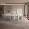 Cora 7 Piece Rectangular Dining Room Set in Ceramic Top and Golden Champange Finish by Acme - DN04295-96 - Image 1 of 0
