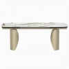 Cora 7 Piece Rectangular Dining Room Set in Ceramic Top and Golden Champange Finish by Acme - DN04295-96 - Image 2 of 0