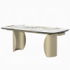Cora 7 Piece Rectangular Dining Room Set in Ceramic Top and Golden Champange Finish by Acme - DN04295-96 - Image 3 of 0