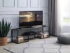 Idella 59 Inch TV Console in Rustic Oak & Black Finish by Acme - LV00888 - Image 1 of 0