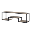 Idella 59 Inch TV Console in Rustic Oak & Black Finish by Acme - LV00888 - Image 3 of 0