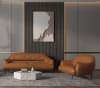 Leonia Loveseat in Cognac Leather Finish by Acme - LV00938 - Image 2 of 0