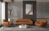 Leonia Loveseat in Cognac Leather Finish by Acme - LV00938 - Image 3 of 0