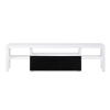 Buck II 75 Inch TV Console in White & Black High Gloss Finish by Acme - LV00998 - Image 2 of 0