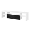 Buck II 75 Inch TV Console in White & Black High Gloss Finish by Acme - LV00998 - Image 3 of 0