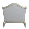 Qunsia Chair in Light Gray Linen & Champagne Finish by Acme - LV01119 - Image 4 of 0