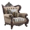 Ragnar Chair in Light Brown Linen & Cherry Finish by Acme - LV01124 - Image 2 of 0