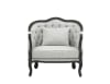 Samael Chair in Gray Linen & Dark Brown Finish by Acme - LV01129 - Image 2 of 0
