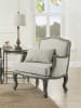 Tania Chair in Cream Linen & Brown Finish by Acme - LV01132 - Image 1 of 0