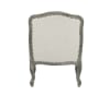 Tania Chair in Cream Linen & Brown Finish by Acme - LV01132 - Image 4 of 0