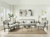 Tania Chair in Cream Linen & Brown Finish by Acme - LV01132 - Image 5 of 0