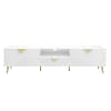 Gaines 79 Inch TV Console in White High Gloss Finish by Acme - LV01138 - Image 2 of 0