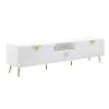 Gaines 79 Inch TV Console in White High Gloss Finish by Acme - LV01138 - Image 3 of 0