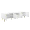 Gaines 79 Inch TV Console in White High Gloss Finish by Acme - LV01138 - Image 4 of 0