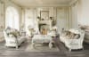 Adara 2 Piece Sofa Set in White PU & Antique White Finish by Acme - LV01224-S - Image 1 of 0