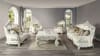 Adara 2 Piece Sofa Set in White PU & Antique White Finish by Acme - LV01224-S - Image 2 of 0