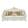 Adara 2 Piece Sofa Set in White PU & Antique White Finish by Acme - LV01224-S - Image 3 of 0