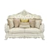 Adara Loveseat in White PU & Antique White Finish by Acme - LV01225 - Image 1 of 0