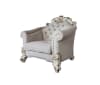Vendome II Chair in Two Tone Ivory Fabric & Antique Pearl Finish by Acme - LV01331 - Image 2 of 0