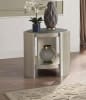 Kasa Chair in Beige Linen, Sintered Stone Top & Champagne Finish by Acme - LV01501 - Image 5 of 0
