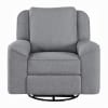Destiny Glider Recliner w/Swivel in Gray Linen Finish by Acme - LV02535 - Image 2 of 0