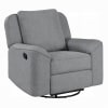 Destiny Glider Recliner w/Swivel in Gray Linen Finish by Acme - LV02535 - Image 3 of 0
