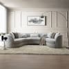 Ivria Sectional Sofa w/9 Pillows in Gray Boucle Finish by Acme - LV02541 - Image 1 of 0