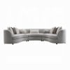 Ivria Sectional Sofa w/9 Pillows in Gray Boucle Finish by Acme - LV02541 - Image 3 of 0