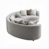 Ivria Sectional Sofa w/9 Pillows in Gray Boucle Finish by Acme - LV02541 - Image 4 of 0