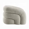 Irma Accent Chair w/Swivel in Gray Boucle Finish by Acme - LV02569 - Image 3 of 0