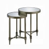 Aditya Nesting Table Set in Mirrored and Antique Brass Finish by Acme - LV02596 - Image 2 of 0